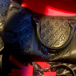 New GLAMAHOLIC blk matte duffel bag